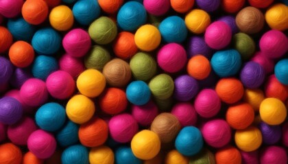 Colorful balls background 