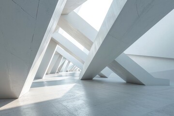 Abstract Luxury: Geometric Interior Design in Modern Showroom