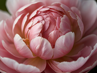 Pink peony bud isolated, closeup. Valentine's Day, International Women's Day, March 8. Floral background pattern