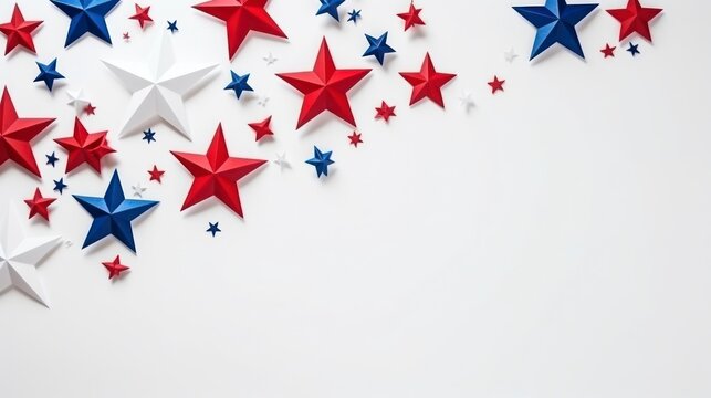 4th of July American independence day background with copy space