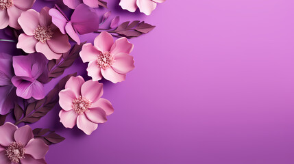 Fototapeta premium women's day background, floral border background