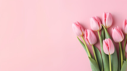 Fototapeta premium women's day background, floral border background