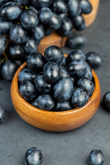sweet ripe grapes on the table