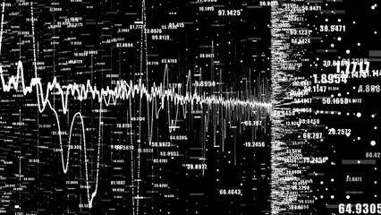 Fast and complex data visualization.
Changing graphs and numbers. Maybe market or financial data.