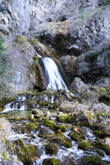 Waterfall in Nacimiento del Rio Mundo in Spain