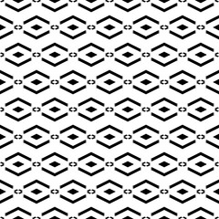 Seamless pattern. Rhombuses, chevrons, parallelograms ornament. Folk wallpaper. Ethnic motif. Digital paper, textile print, web design, abstract. Simple shapes background. Geometric backdrop. Vector