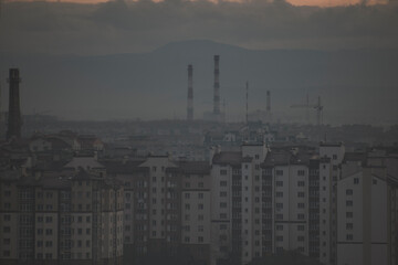 Fototapeta premium panorama of the city, view from the mountain
