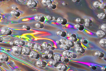 The Background With Bubbles Is Holographic