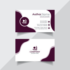 Fototapeta premium Vector clean style modern business card template design or visiting card design