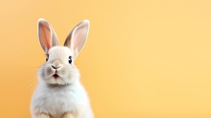Fototapeta premium Easter banner with copy space