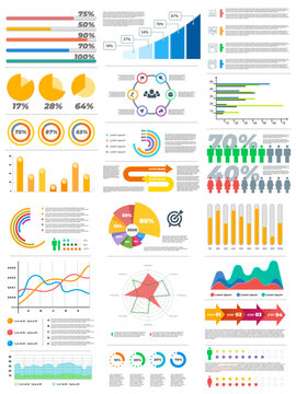 Set of vector infographic design elements.