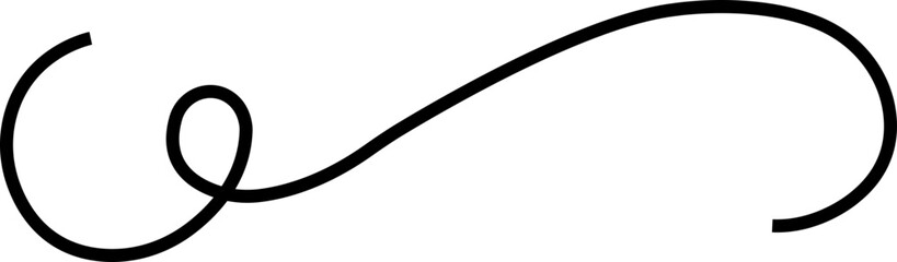 Black line calligraphic vintage swirl icon classic antique typographic filigree curls. Elegant retro Ink hand drawn swashes. Christmas ornate wedding invitation. Victorian style flourish scroll vector - obrazy, fototapety, plakaty
