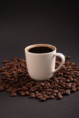 photography, coffee bean, espresso, roasted, cup, caffeine, drink, sugar, cafe, black, background