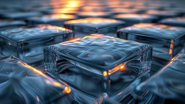 Melting Hypercubes: 4D Cubes in Mesmerizing Transformation