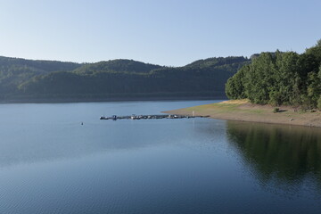 Blick auf den Biggesee bei Attendorn im Sauerland	