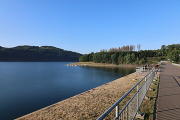 Blick auf den Biggesee bei Attendorn im Sauerland	