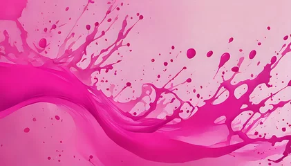 Foto op Plexiglas Pink watery splash background. AI Generated © Jason Yoder