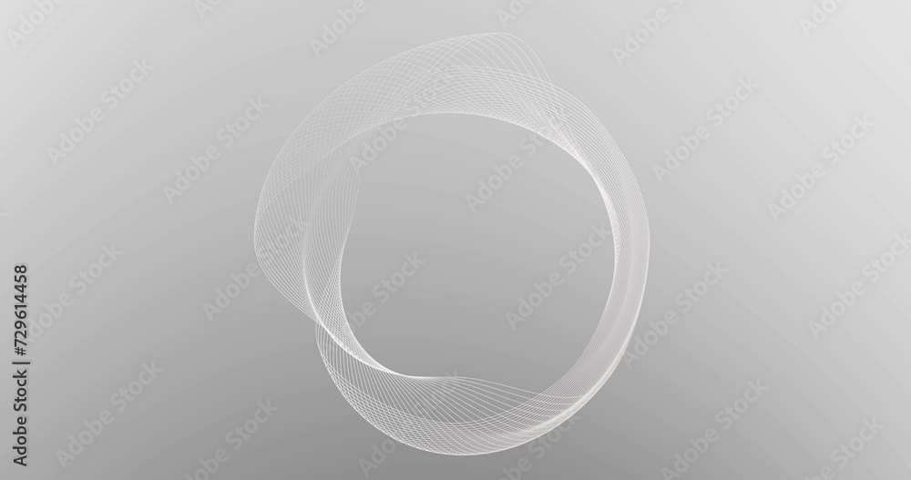 Poster curved wavy lines tech futuristic motion background. dynamic abstract line waving loop line. metaver