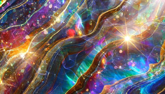 Encanto Mineral: Danza Astral de Geodas Resplandecientes