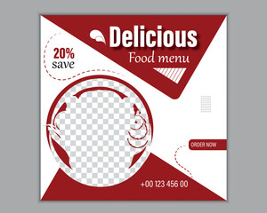 Super delicious food menu design template