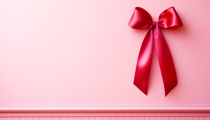 Celebration of love pink gift box, shiny, elegant, romantic generated by AI
