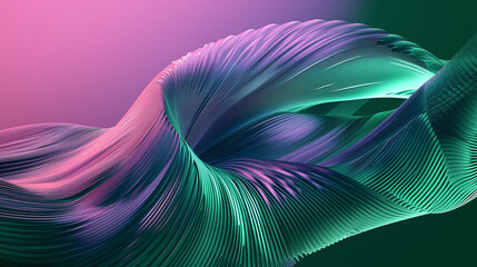abstract digital 3d wallpaper figure with iridescent mother-of-pearl color background