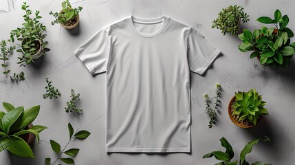 High-Quality Black and White T-Shirt Mockup Collection Perfect for Branding, Graphic Design Showcases, and Apparel Marketing Strategies. Generative AI