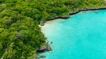 Fototapeta na wymiar Landscapes of Fiji with remote islands in the Lau Archipelago 