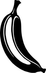 Banana icon isolated on white background 