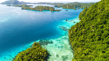 Landscapes of Fiji with remote islands in the Lau Archipelago 