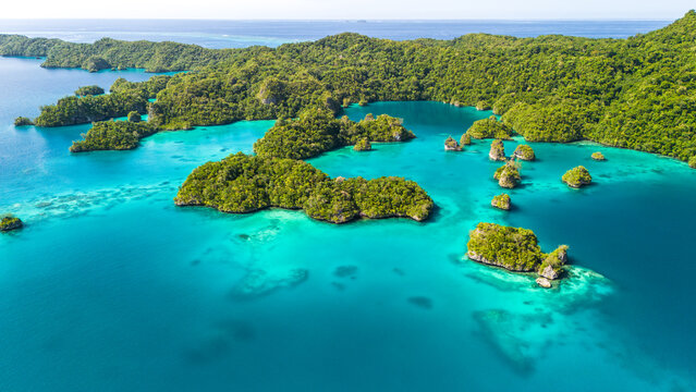 Landscapes of Fiji with remote islands in the Lau Archipelago 