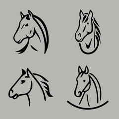 pony sketch vector design