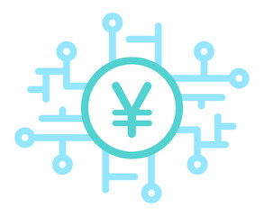 Obraz premium デジタル通貨と回路