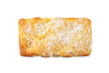 Apple cake on a white isolated background
