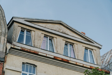 Fototapeta na wymiar facade and windows of an building