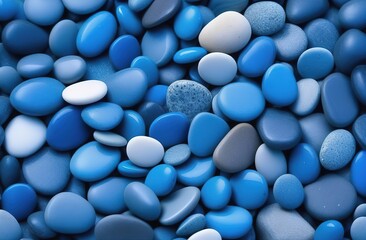 zen blue stones background