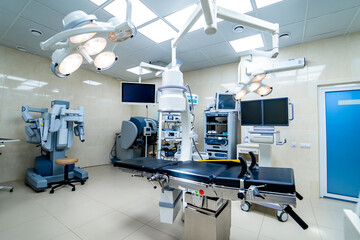 Modern operating room in hospital