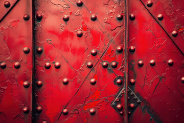 Red metal plate texture background