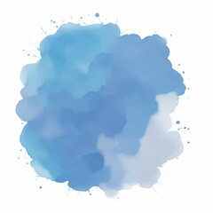 Blue watercolor abstract background. Watercolor blue background. Abstract blue texture