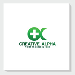 alpha logo design vector, business logo inspiration