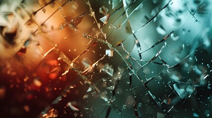Shattered Glass Emotions: Abstract Representation of Bipolarity in Ultra Realistic 8K | DSLR | Zoom Lens | AdobeStock"