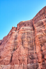 Majestic Red Rock Cliffs of Sedona under Blue Sky