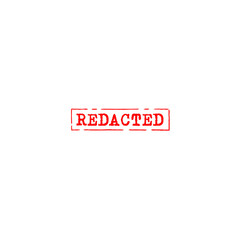 redacted worn rubber stamp