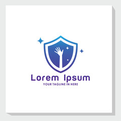 safety logo design vector, technology logo inspiration