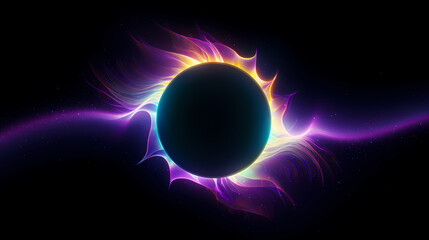 Space galaxy background, 3D illustration of nebulae in the universe