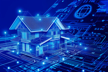 Fototapeta premium latest generation of smart homes dubbed the smart grid