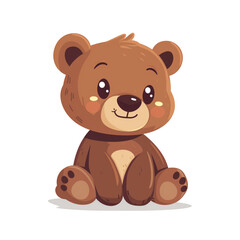 Obraz premium teddy bear cartoon isolated