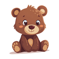 Fototapeta premium teddy bear cartoon isolated