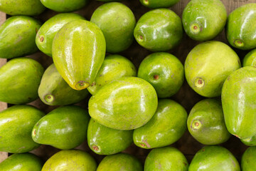 fresh green avocado market