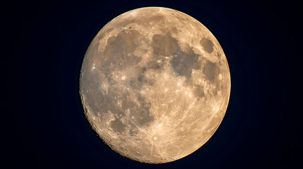 Vista de la luna desde un telescopio